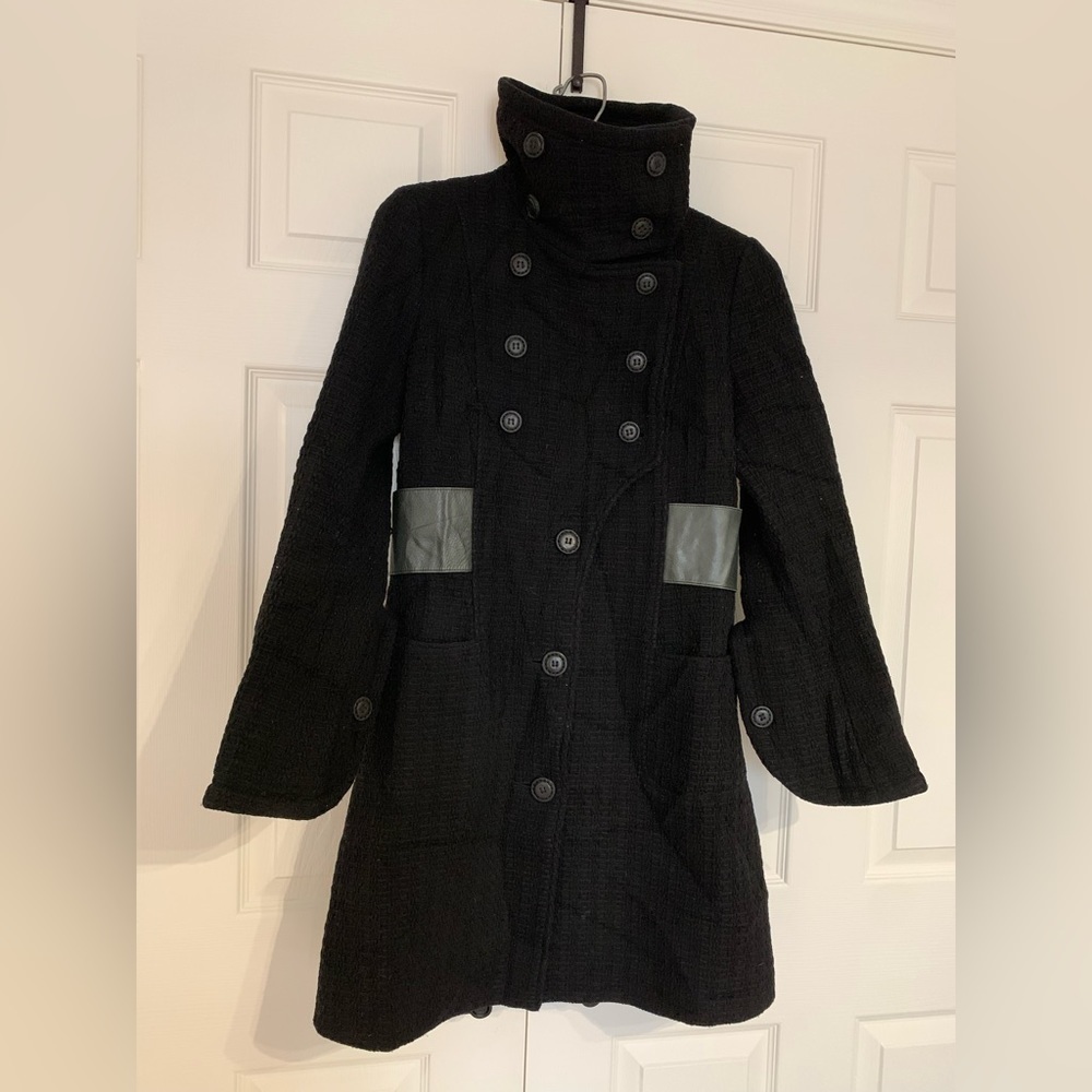 MACKAGE  BLACK WOOL COAT